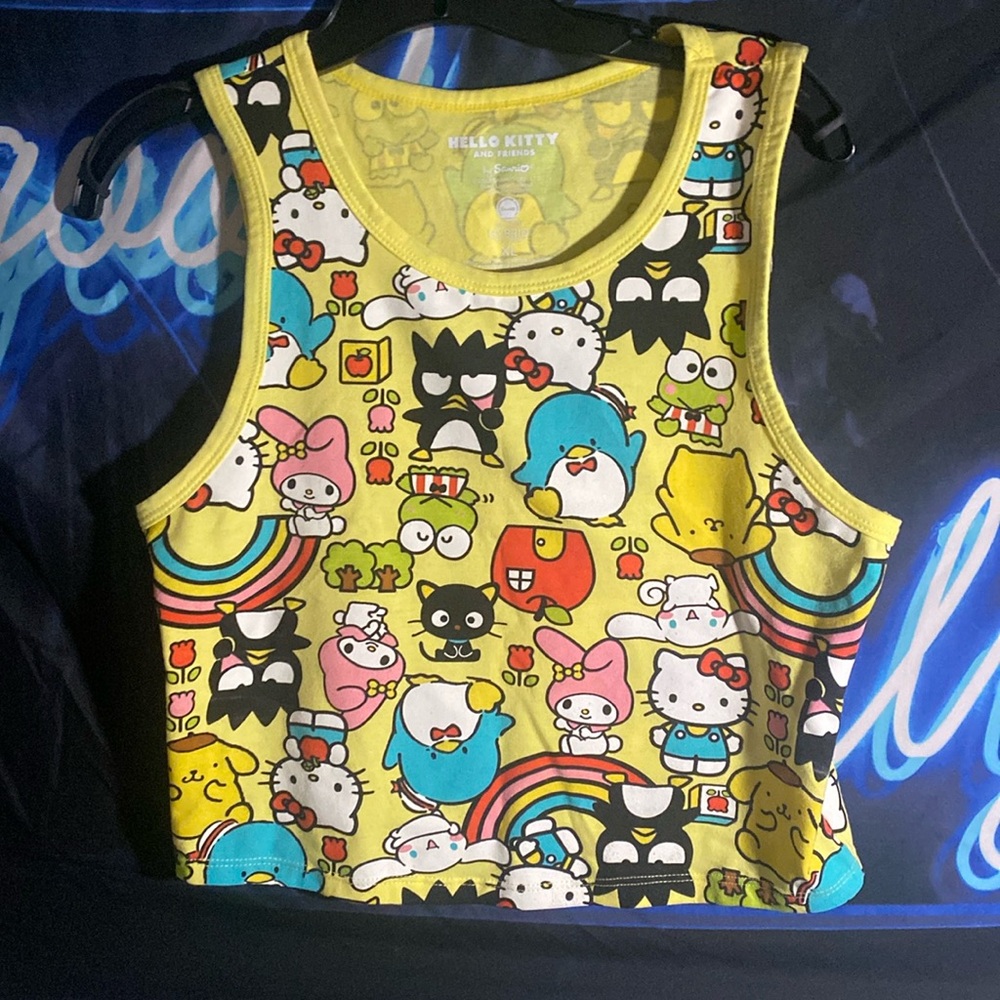 SANRIO Hello Kitty & Friends XL juniors tank crop top BNWT